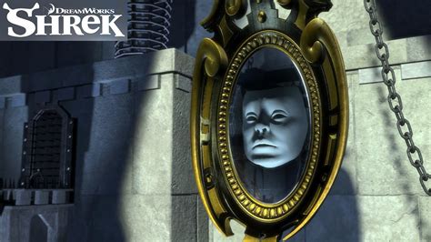 Enigmatic voice of the magic mirror in shrek